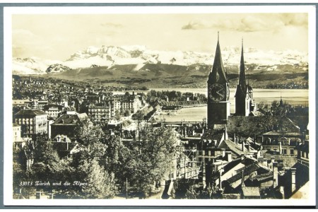 Zürich and the Alps